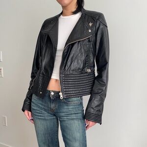 Miss Sixty Black Leather Jacket